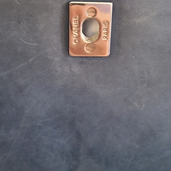 Authentic Chanel In The Business Flap Bag Quilted Patent Vinyl Maxi - Picture 13 of 16